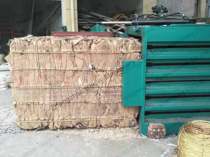 baled cardboard