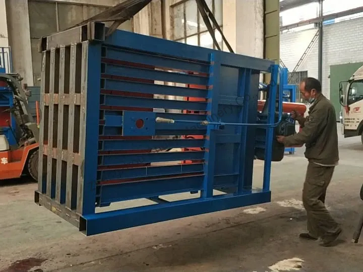 cardboard waste baler