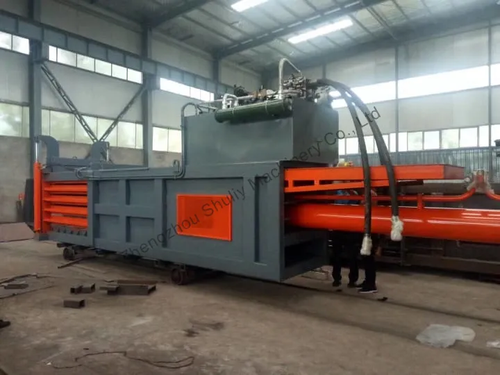 horizontal textile baler 