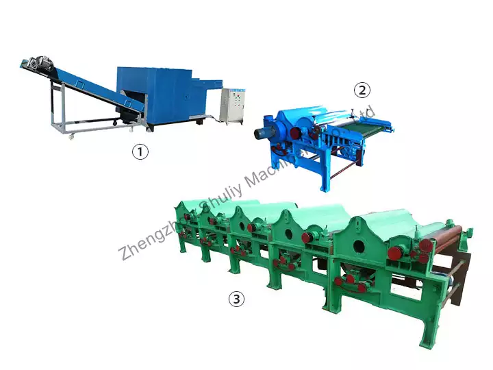 machine de recyclage des déchets textiles