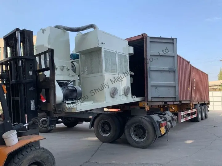 carga de la máquina granuladora de alambre de cobre