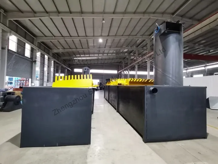 lifting plastic drying machine in line