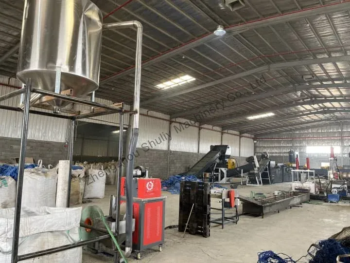 running plasitc recycling line in Saudi Arabia