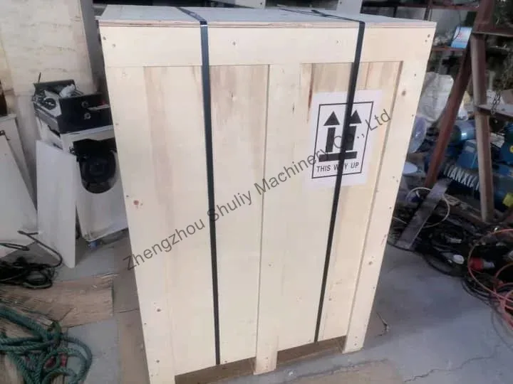 carton shredder packed in wooden case