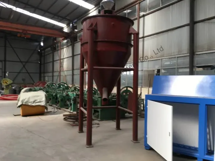 nylon fiber separator for crumb rubber