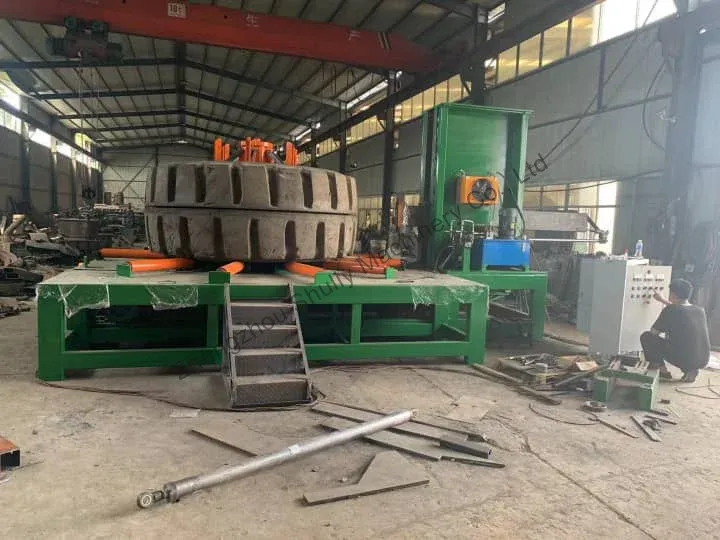 giant tire disintegrator for OTR tyre recycling