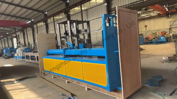 Empaquetado de la máquina de extracción de alambre de neumático de doble gancho