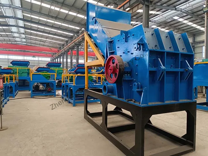 metal scrap crushing machine