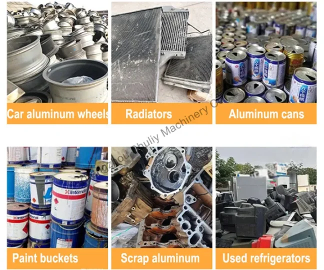 raw materials of scrap metal crushing machine