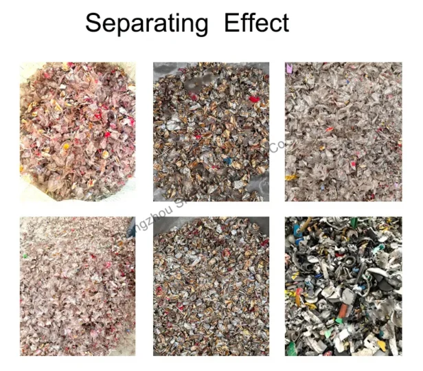 separating effect of Shuliy eddy current machine