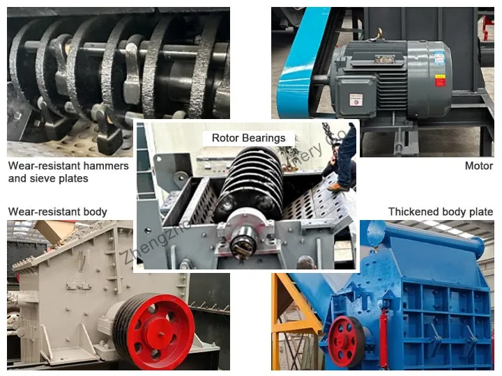 structure of scrap metal crusher
