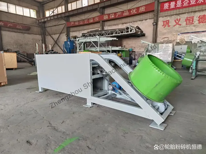 slide rail for waste tires