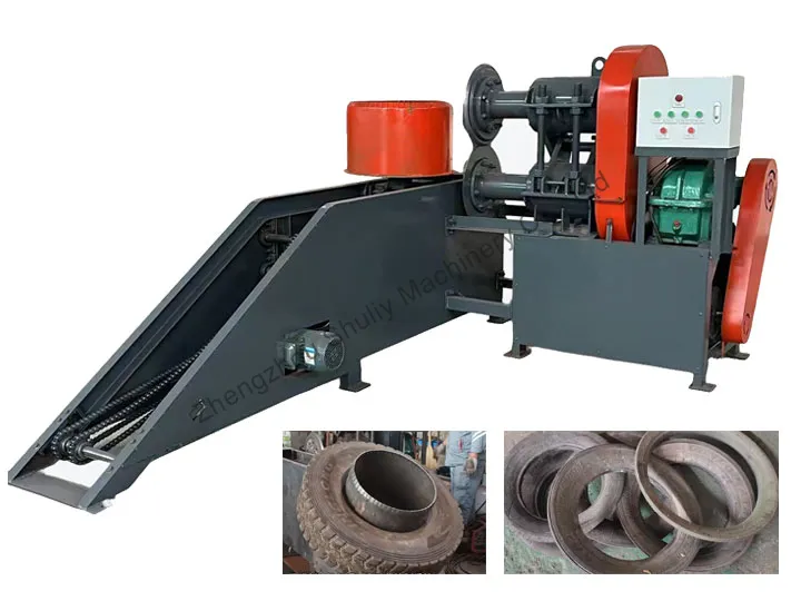 slide-type tire cutting machine