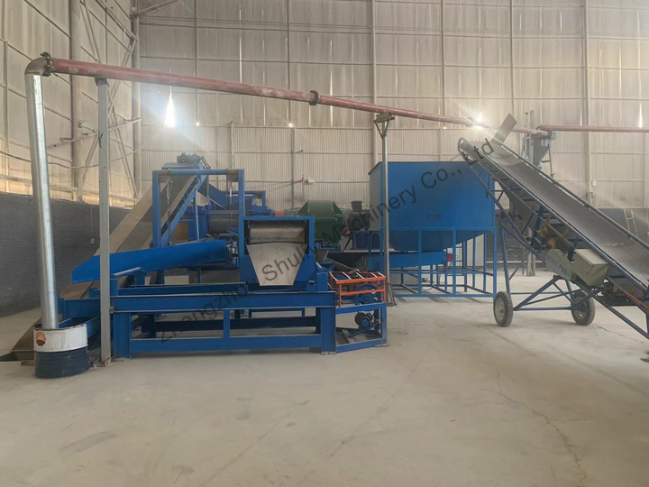 däck gummi slipning och screening-enhet