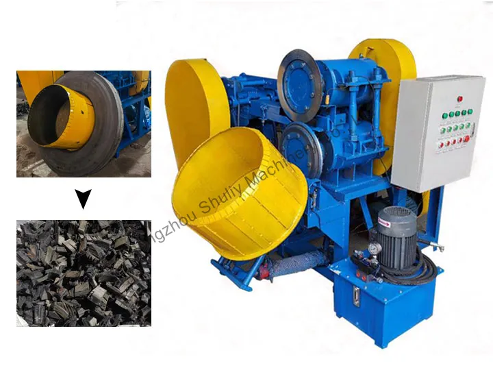 automatic tire block cutting machine