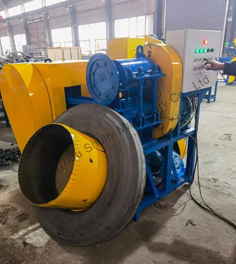 rubber tire block cutting machine