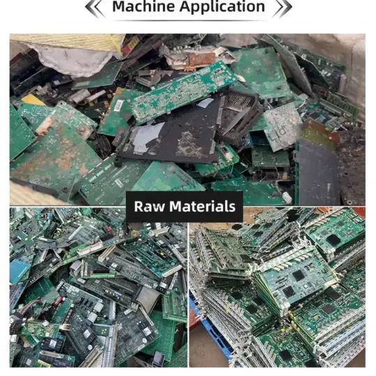 raw materials of PCB board dismantling machine