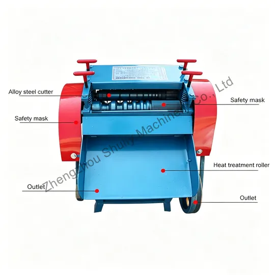 structure of copper wire stripper machine