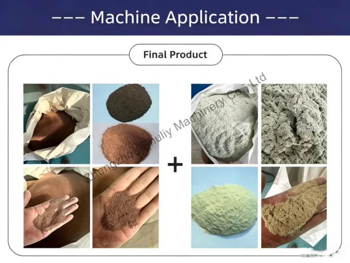 final product of printed circuit board recycling equipment