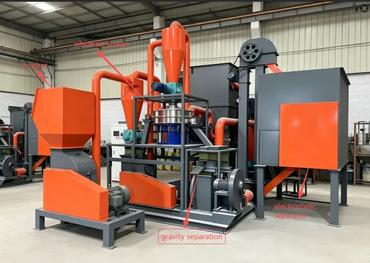 structure of printed circuit board recycling machine