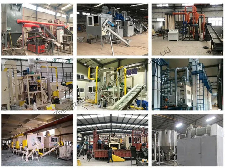 real customer site of aluminum-plastic blister pack waste recycling