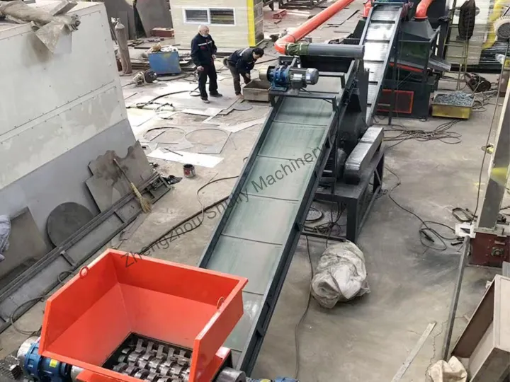 copper aluminum radiator recycling machine line