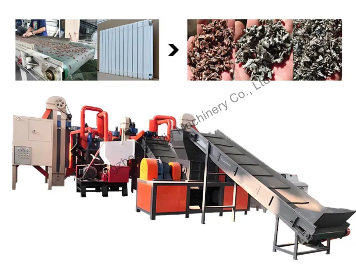 copper aluminum radiator recycling machine
