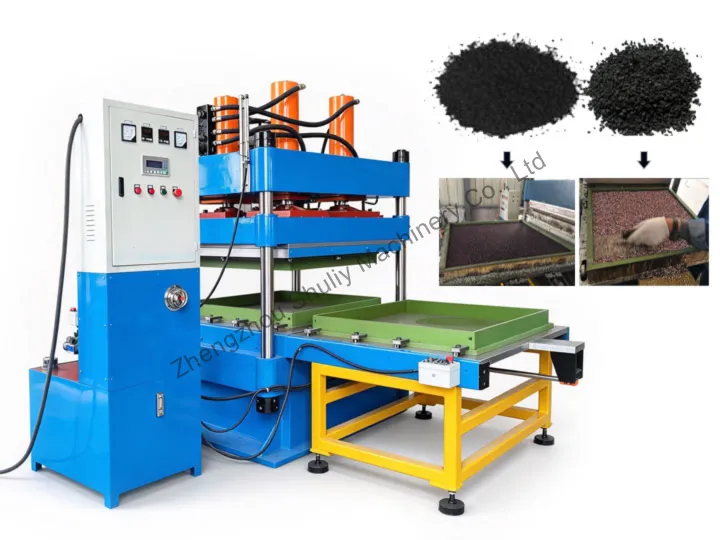 rubber tile making machine