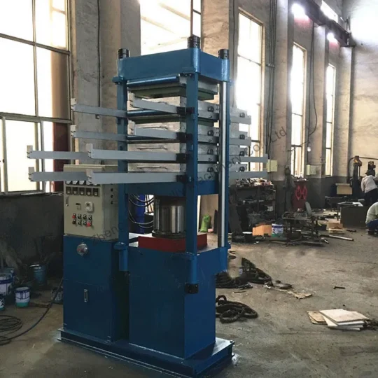 rubber tiles vulcanizing press