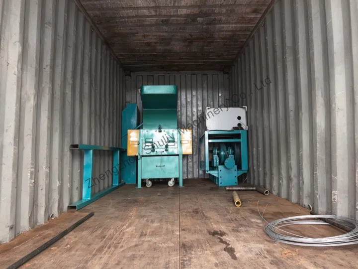 tire crusher recycling machine for delivery